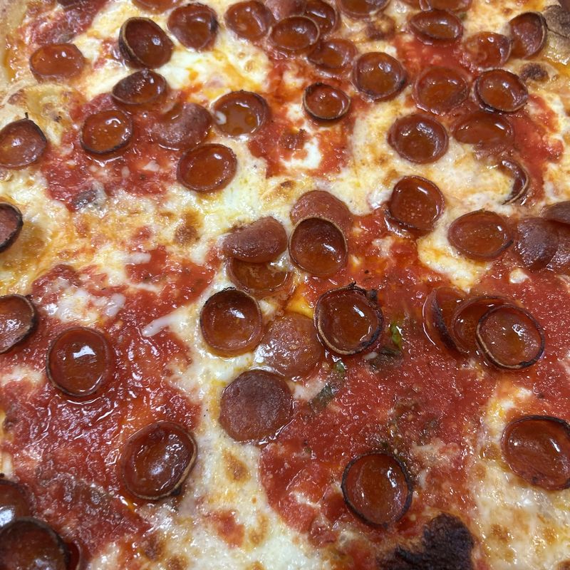 Char Pepperoni Hot Honey square pie